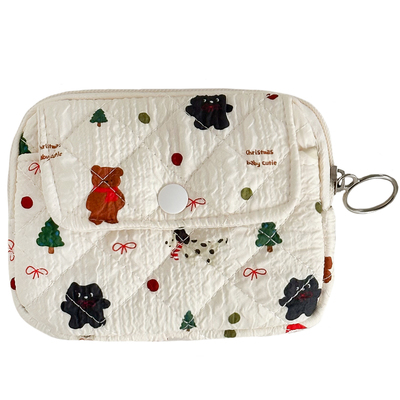 拉链零钱包2025新款可爱卡通印花