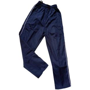 春秋小学生校服裤儿童冬加绒宽松涤纶南韩丝棉一条边两杠运动校裤