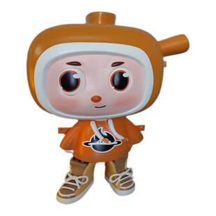 广式玻璃钢砂锅鸡煲雕塑门口摆件粤菜馆煲仔饭IP形象卡通公仔模型