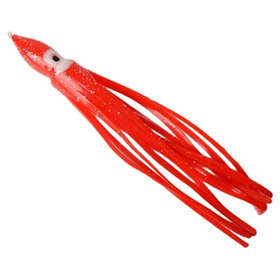 夜光鱿鱼章鱼软饵炎月铁板路亚饵胡须佬仿真假饵海钓船钓串钩配件