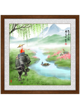 杏花村挂画乔迁新居新中式装饰画