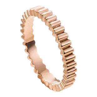 罗缎纹窄版戒指纯银玫瑰金对戒条纹素圈简约百搭时尚指环男女情侣