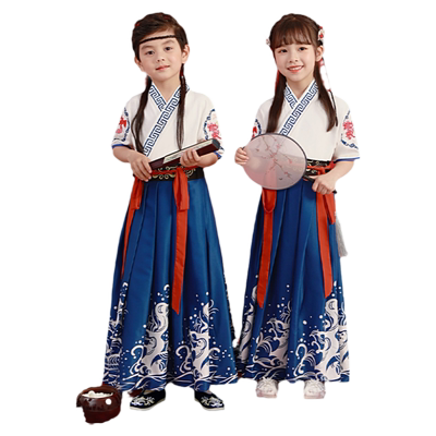 汉服男童三字经弟子规演出服古装