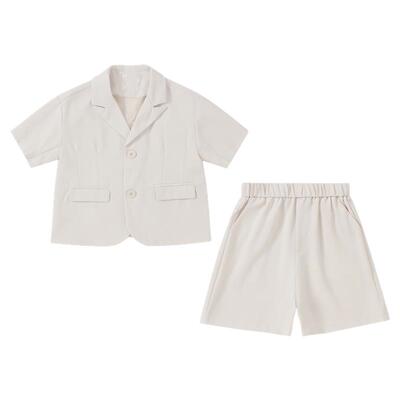 男童套装25新款夏季短袖西装
