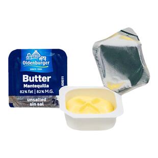 荷兰进口欧德堡黄油(淡味)7g*60颗动脂家用烘焙面包煎牛排商用