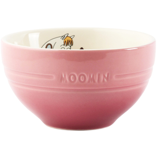 moomin姆明漂亮陶瓷面碗卡通家用碗具套装儿童餐具礼盒轻奢高级感