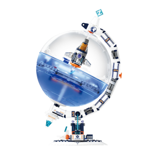 未及向星计划地球仪模型积木潮玩益智拼装玩具摆件男孩生日礼物