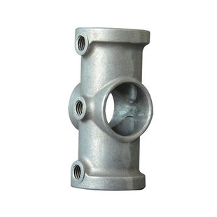 20/25/32mm钢管连接件4分铝合金底座6分圆管接头1寸镀锌管紧固件