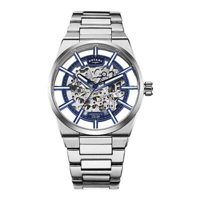 英国rotary镂空自动机械男士手表