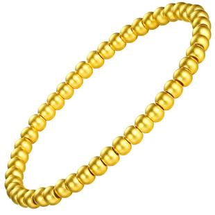 御邪黄金古法手链散珠串珠足金转运珠手串足金999七夕情人节礼物