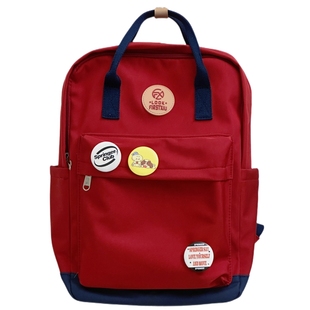 书包女高中大学生复古撞色学院风百搭初中学生双肩包手提电脑背包