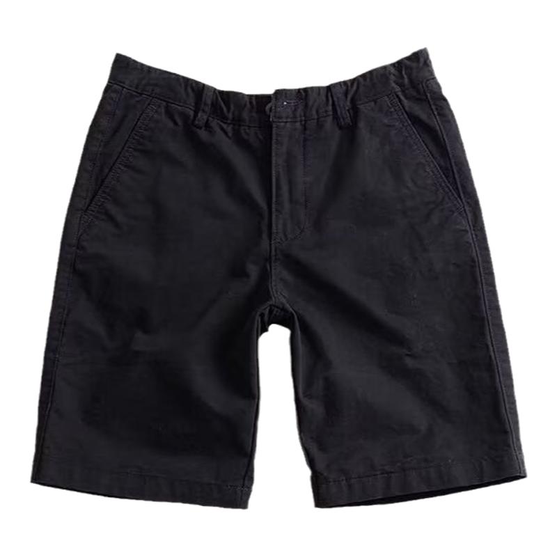夏季质感男士休闲短裤潮男纯棉复古修身工装五分裤外穿5分中裤子
