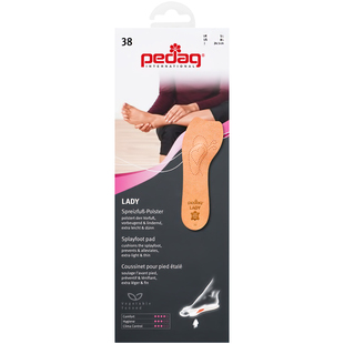 pedag德国真皮七分垫足弓支撑女士高跟鞋减震防滑趾骨真皮鞋垫