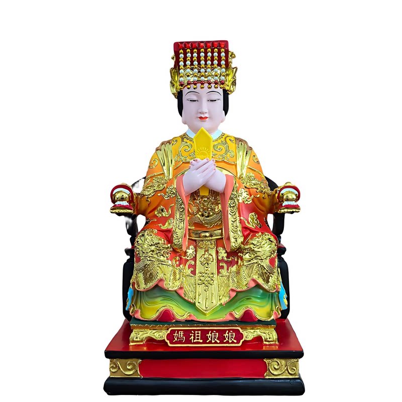 妈祖娘娘神像树脂佛像湄洲妈祖海神娘娘天上圣母龙母佛像家用树脂