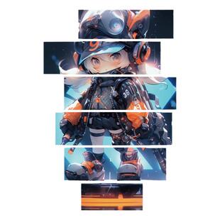 网吧电竞脑馆酒店房间布置墙面装饰贴壁挂画科技二次元海报背景板