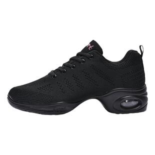 恋上舞广场舞鞋2026新款夏网面透气中跟软底爵士外穿跳舞女舞蹈鞋