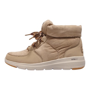 斯凯奇女鞋冬季新款保暖面包靴厚底休闲鞋子户外短筒靴高帮雪地靴