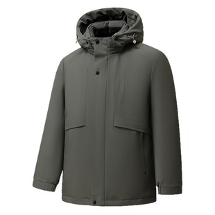 2025新款可脱卸内胆中长款加厚羽绒衣男款鹅绒巨好看的冬装羽绒服