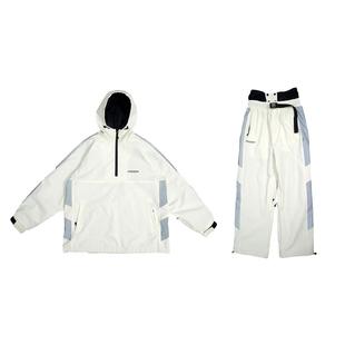 John snow单板滑雪服女款男套装美式雪服防水防风保暖冲锋衣加棉