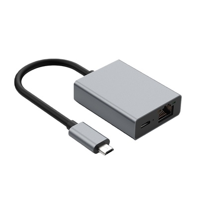 Type-c转千兆网口带Type-C供电口