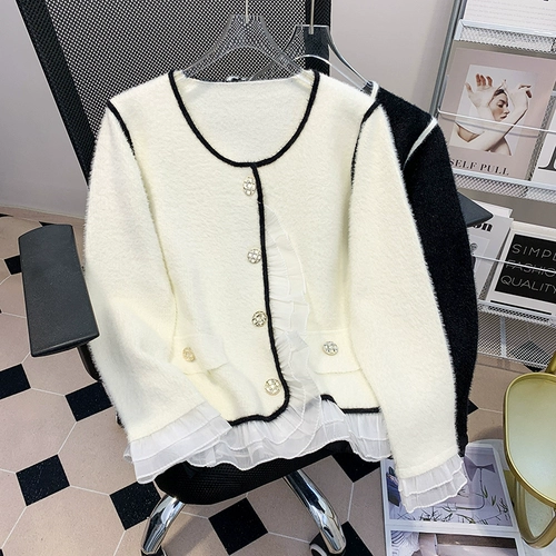 Демисезонный модный кардиган, свитер, большой размер, коллекция 2022, подходит для полных девушек, в корейском стиле