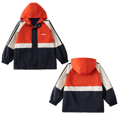 男童冲锋衣中大童风衣外套潮春秋