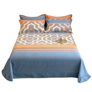 恒源祥纯棉床单加厚磨毛单件100%全棉1.5米单人1.8米春秋被单双人