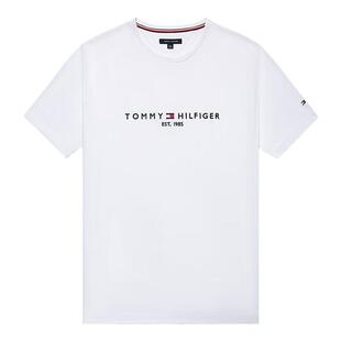 Tommy Hilfiger汤米希尔费格美版圆领短袖夏 舒适休闲纯棉T恤半袖