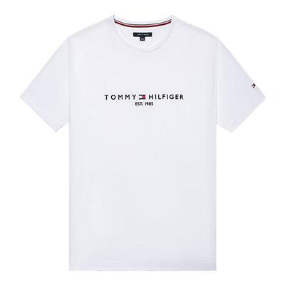 Tommy Hilfiger汤米希尔费格美版圆领短袖夏 舒适休闲纯棉T恤半袖