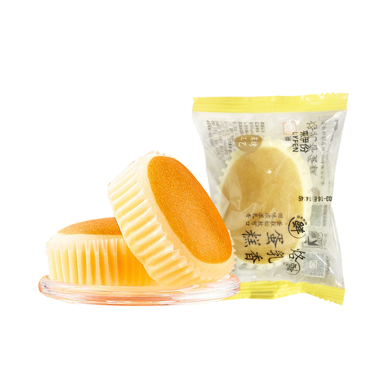 来伊份烙乳香蛋糕1小包装蒸蛋糕早餐糕点点心面包来一份休闲零食
