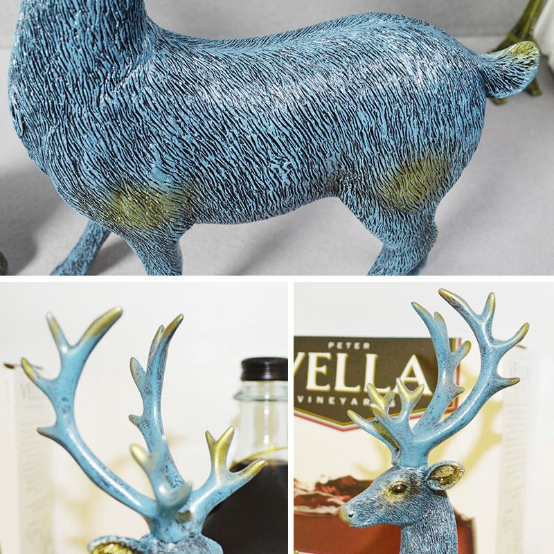 厂家批发欧式麋鹿摆件家居桌面客厅装饰家居摆件电视柜玄关创意