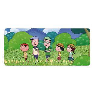 樱桃小丸子鼠标垫超大号小号可爱卡通动漫电竞办公电脑键盘垫桌垫