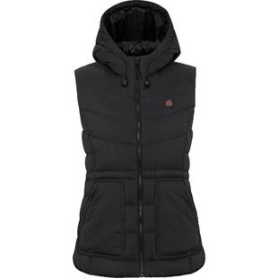 LAFUMA乐飞叶秋冬新款保暖中量连帽羽绒马甲女休闲保暖时尚背心