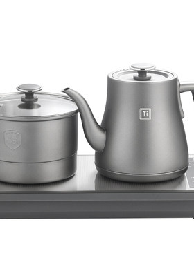 纯钛全自动上水电热烧水壶泡茶炉专用茶台嵌入式一体保温煮茶茶具