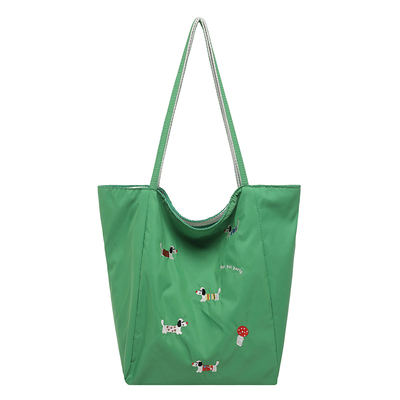 防水帆布包单肩大学生上课书包