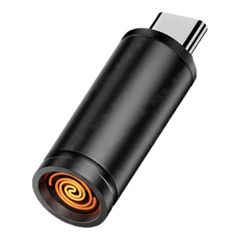 TYPE-C转迷你防风电子点烟器转接头mini便携随身安全车载点烟静音点火器打火机汽车旅行USB-C安全能上飞机