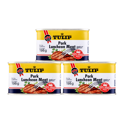 tulip郁金香进口午餐肉198g*3