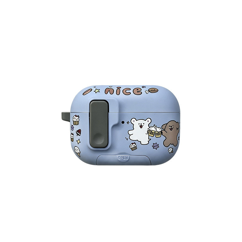 苹果AirPods4代Pro3弹盖磨砂软壳