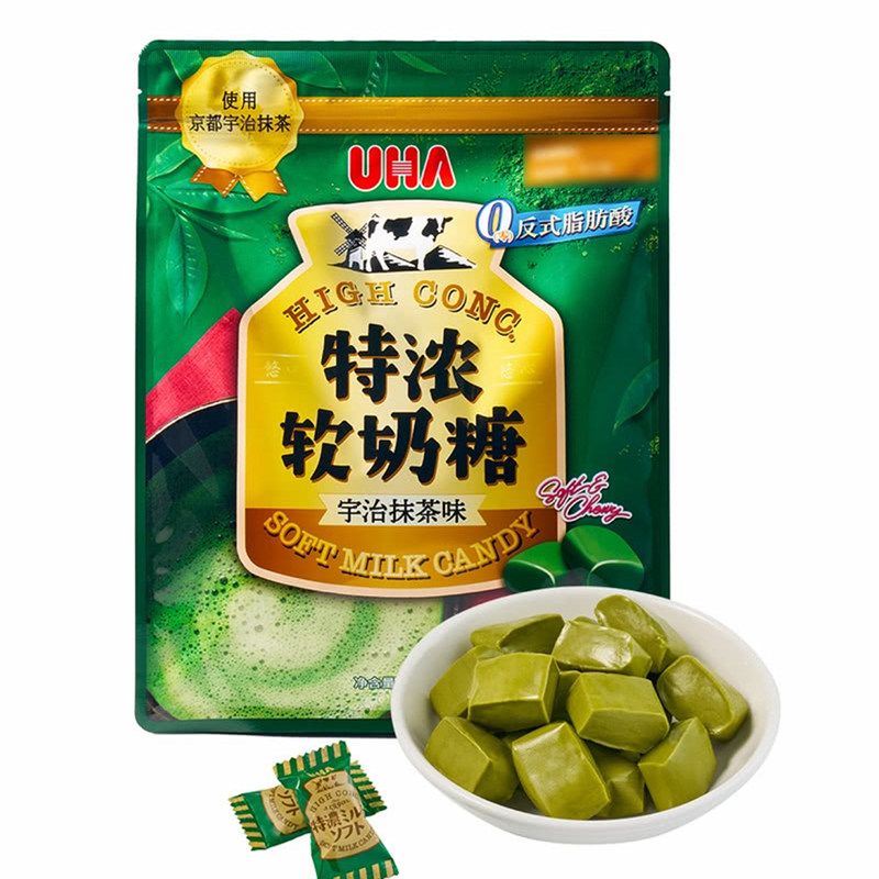 [mm会员店]悠哈日本进口特软奶糖宇治抹茶味0反式脂肪酸独立包装