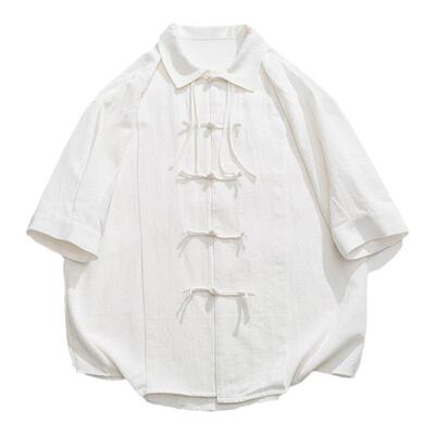 【限时优惠】宽松盘扣短袖