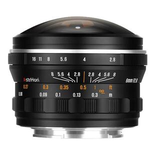 岩石星6mm F2.8圆周鱼眼镜头全幅画适用索尼E松下L佳能RF尼康Z口
