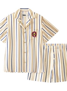 tbh野兽派家居哈利波特黄油啤酒星光缎家居服套装可外穿情侣睡衣