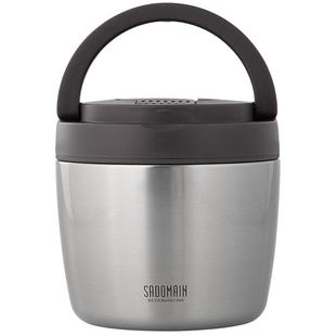 仙德曼不锈钢保温饭盒双层便携式长效保温上班带饭学生专用饭盒