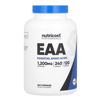 Nutricost必需氨基酸EAA训练前后快速补充促进肌肉合成锻炼健身