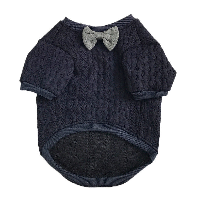 巴哥法斗衣服胖狗衣服宠物领结针织衫秋冬毛衣礼服雪纳瑞衣服包邮