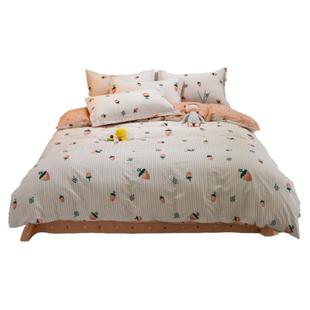 2025新款纯棉床上四件套100全棉南通家纺床品被套床单四季通用ins