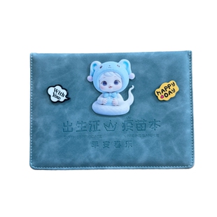 三合一儿童宝宝证件保护套2025新版医学出生证明套疫苗本收纳皮套