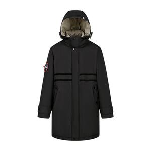 雪中飞秋冬新款时尚休闲连帽派克式长款羽绒服