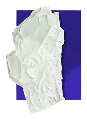 网红现代装置沙发背景墙壁画客厅艺术挂画感浮雕肌理画玄关装饰画