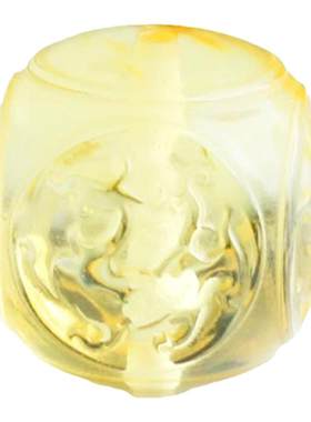 天然净水金珀手工雕刻四神兽